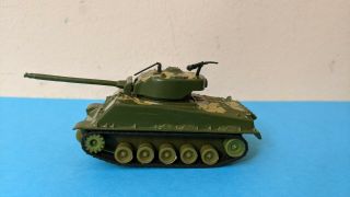 Vintage Zylmex Diecast Wwii Ww2 Type Us Army M - 4 Sherman Tank Hk 1102