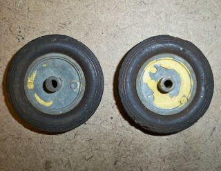 Vintage John Deere 1:16 Toy Tractor 3010 Or 3020 Front Diecast Tires Wheel Parts