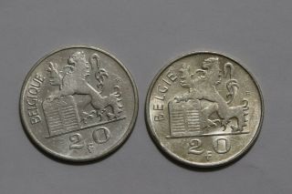 Belgium 20 Francs 1949 Belgie,  Belgique B34 X33