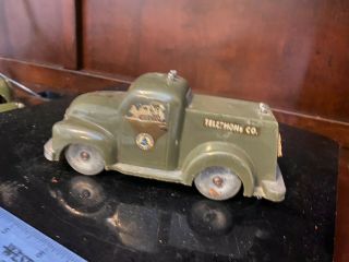Vintage Lincoln Line Bell Telephone Hard Plastic Truck Chicago Il - 11265