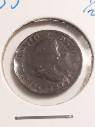 1819 Mexico Silver 1/2 Real Mo Jj