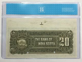 1897 - Canada - Bank of Nova Scotia - 20 Dollars Specimen Banknote - UNC60 3