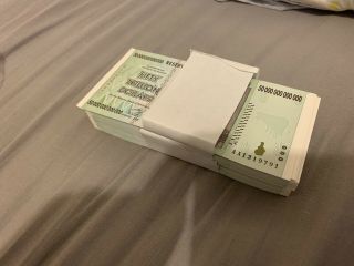 10 X $50 Trillion Zimbabwe Dollar Notes P90 Aa Prefix Unc Gem 2008