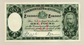 Commonwealth Of Australia 1 Pound Note