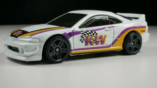 2001 Custom Integra Gsr 1/64 Scale Diecast Collector Car White Kw Racing
