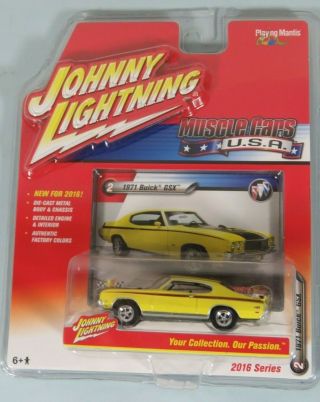 Johnny Lightning 1/64 1971 Buick Gsx 2016 Release 1