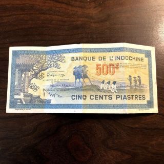 French Indo - China 500 Piastres,  Banque De L 