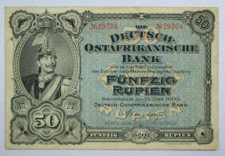 {do404d} German East Africa 50 Rupien 1905 P - 3
