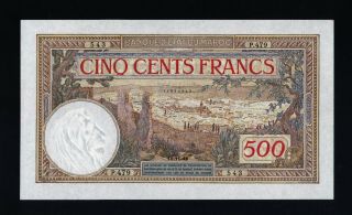 Morocco,  500 Francs,  1948,  P - 15b,  Unc