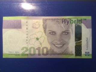 100 X Testnote Hybrid Yvonne 2010 Louisenthal Intaglioprint Security Features