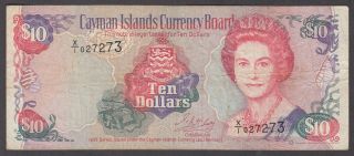 Cayman Islands P.  18b - 7273 10 Dollars 1996 Pfx X/1 Fine Low