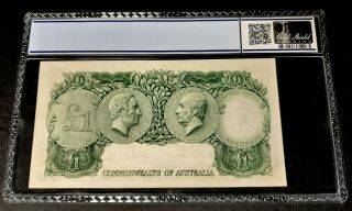 AUSTRALIA 1 pound 1953 Pick 30a FIRST TYPE THE ONLY GRADED GEM UNC ON EBAY 3