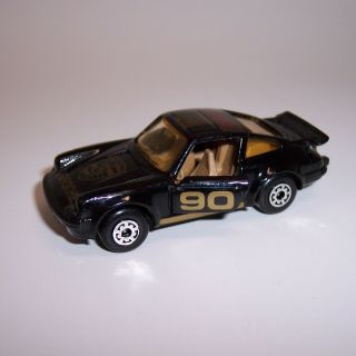 “matchbox” Superfast Sf - 3 Porsche Turbo Black With Gold Deco