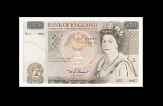 1984 - 88 Bank Of England Qeii 50 Pounds Consecutive 2 Of 2 ( (gem Unc))
