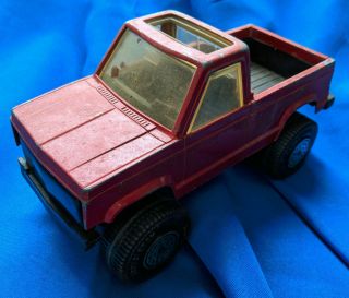 Vintage Tootsietoy Chevy S - 10 Short Bed Pickup Red 8 " Truck Car Toy