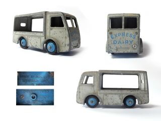 Vintage 1954 Dinky Express Dairy Blue/ Grey Milk Float 30v Ncb 3½ " Electric Van