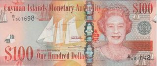 Cayman Islands Banknote P.  43a 100 Dollars 2010 Series,  Unc We Combine