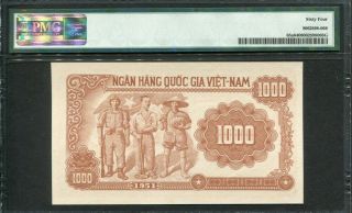 Viet Nam 1951,  1000 Dong,  P65,  PMG 64 UNC 2
