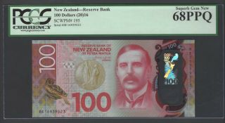 Zealand 100 Dollars (2016) P195 Uncirculated Graded 68