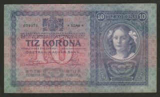 1904 Austria 10 Kronen Note