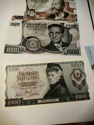 Austria Banknote 1000 Schilling 1966,  Unc,  Others