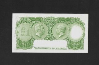 UNC - sign.  Coombs - Wilson 1 pound 1953 AUSTRALIA England 2