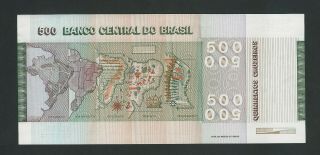 BRAZIL 500 CRUZEIROS 1979 /80 P - 196a COMMEMORATIVE UNC 2