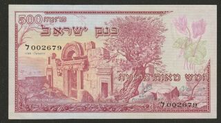 1955 Israel 500 Pruta Note Unc