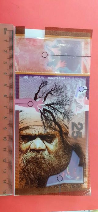 Polymer Test House Note 25 Years Guardian Substrate Banknote Probe Specimen Foil