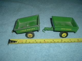 2 - Ertl John Deere Lawn Mower Garden Cart/ Wagon Farm Toy