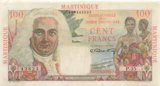 Martinique 100 Francs 1947 P - 31