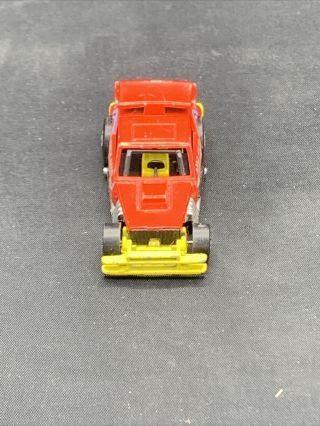 1979 Hot Wheels Greased Gremlin,  Red w/Yellow Accents & Blue/White/Yellow Decals 2