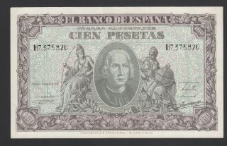 Spain 100 Pesetas 09 - 01 - 1940 Vf,  P.  118,  Banknote,  Circulated