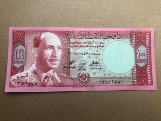 P40 Afghanistan 100 Afghani Banknote Aunc