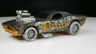 Hot Wheels Rodger Dodger Punk Racing Motor Black Gold Rims