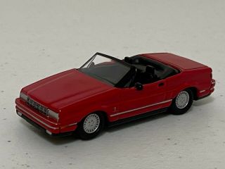 Johnny Lightning 1992 Red Cadillac Allante - Rubber Tires