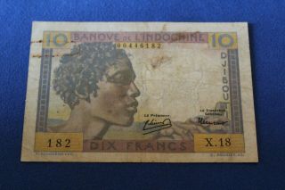 French Somaliland (djibouti) 10 Francs 1946 P.  19 - - See Many More