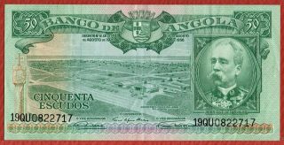 Portuguese Angola 15.  8.  1956 50 Escudos (pick 88) & 20 Escudos (pick 87)