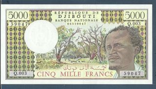 Djibouti 5000 Francs,  1979,  P 38d,  Unc