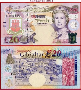 (com) Gibraltar - 20 Pounds 4.  8.  2004 - Commemorative - P 31 - Unc