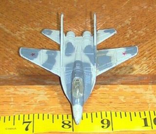 1993 Russian Mig - 29 Fulcrum Fighter Jet A218.  Military Air Plane Zlymex Zee Toys