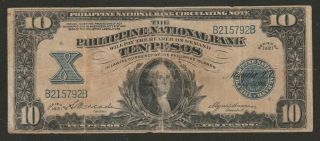 1921 Philippines 10 Peso Note