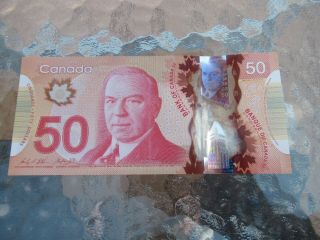 Canadian $50 Dollar Bank Note Polymer Bill Ghz5178617 Circulated 2012 Canada