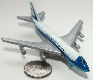Small Micro Machine Boeing 747 Jet Aircraft Marked For Air Force One