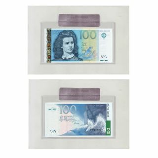 Estonia - 100 Krooni 1994 Or 2007 Uncirculated Banknote In Bank Holder