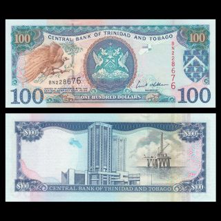 Trinidad And Tobago 100 Dollar,  2002,  P - 45,  Unc