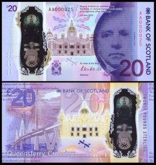 Scotland 20 Pounds 2019 - Bank Of Scotland - Commemorative - P - Unc