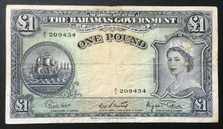 Bahamas (9434),  1963,  1 Pound,  P15d