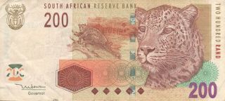 South Africa 200 Rand 1999 (ibhange - Ngodla Laseningizimu Afrika)