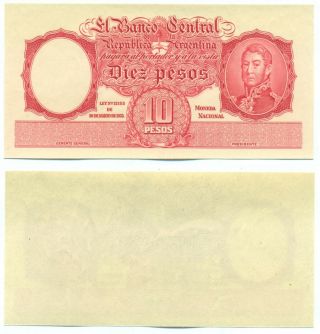 Argentina Note 10 Pesos L.  1935 (1942) Proof P 265 Unc